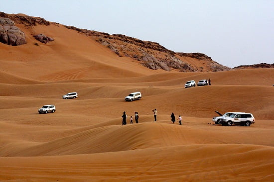 Desert Safari em Dubai, nos Emirados Árabes Unidos