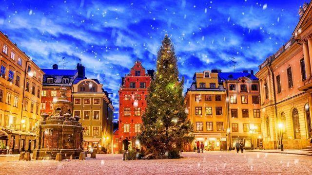 Stockholm in winter, between Christmas, Santa Lucia and New Year's markets