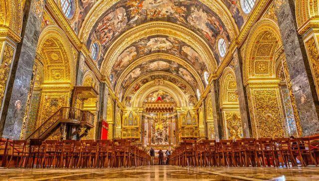 Malta, a Co-Catedral de Valletta e as esplêndidas obras de Caravaggio