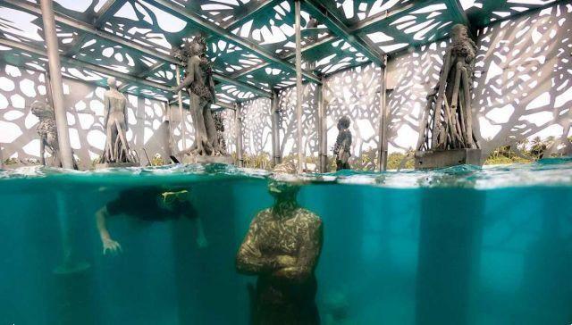 Un museo submarino en Maldivas para salvar el arrecife de coral