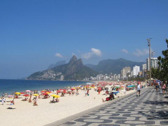 Praia de Ipanema no Rio de Janeiro (Brasil)