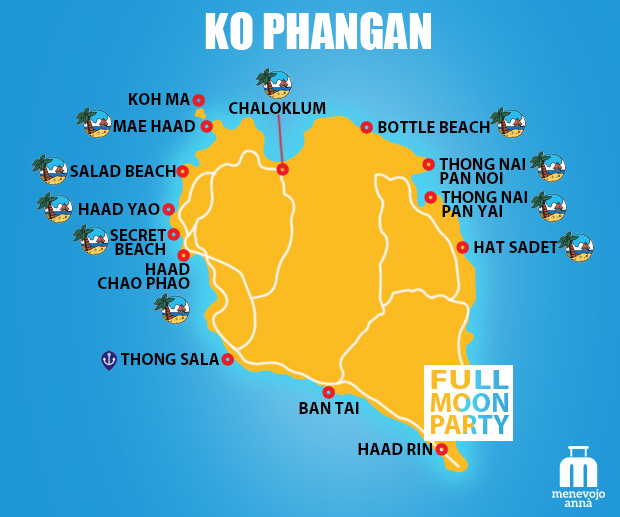 Dónde alojarse en Ko Phangan