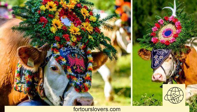 Em Ebbs, Áustria, na terra do Carnaval das Flores