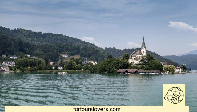 Maria Wörth, the small Austrian town on the shores of Lake Wörthersee