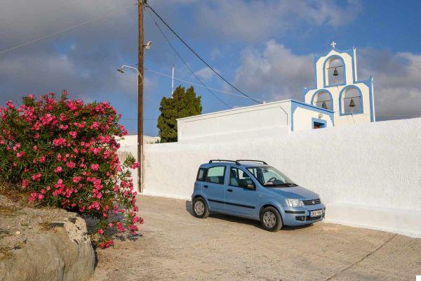 15 cosas que debe saber antes de alquilar un automóvil en Santorini