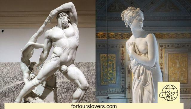 Where you can see Antonio Canova's sculptures in Italy