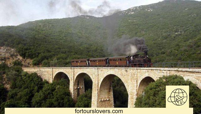 Grécia, descobrindo Pelion a bordo de um trem histórico