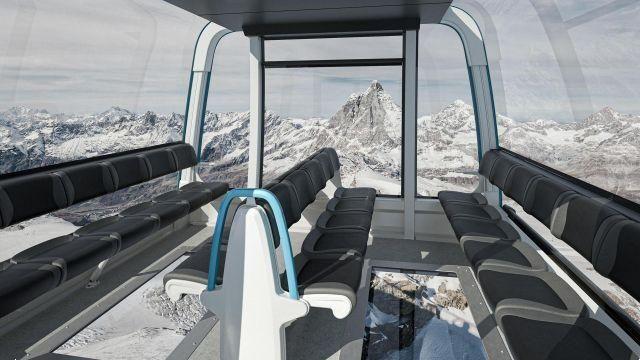 Matterhorn glacier ride II, by cable car from Italy to Switzerland in all seasons