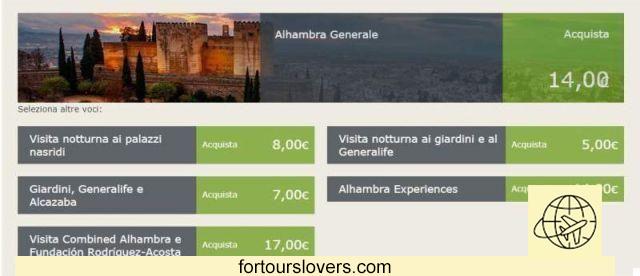 Visita a la Alhambra y 6 soluciones si se agotan las entradas