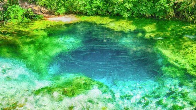 Blue Eye, a natural spring in the heart of Albania