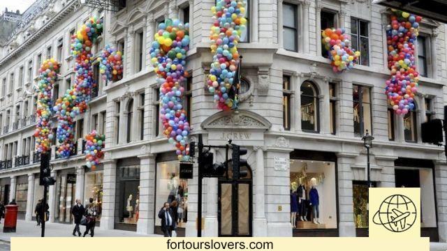 Regent Street, shopping in London