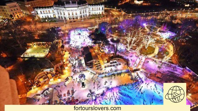 The most spectacular ice rink in Europe is located in Vienna