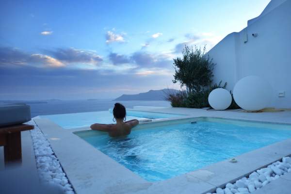 Dónde alojarse en Santorini en 2021 - Guía completa