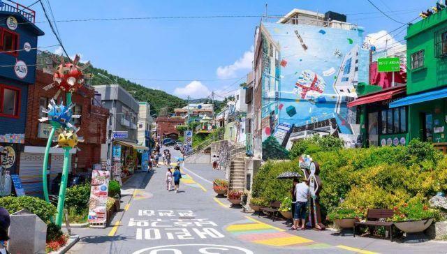 The most colorful village in the world is an open-air tunnel
